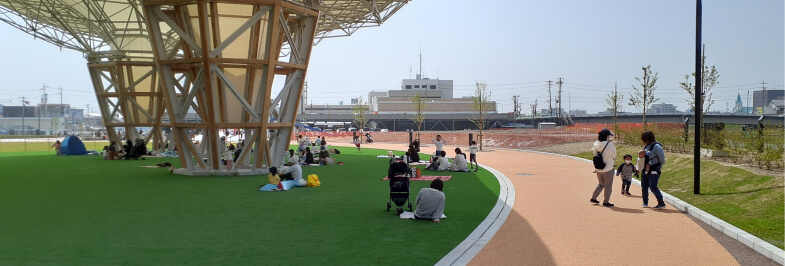 写真：都市型側溝/静岡県磐田市