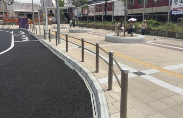 自転車に優しい側溝/近鉄 藤井寺駅(大阪府藤井市)